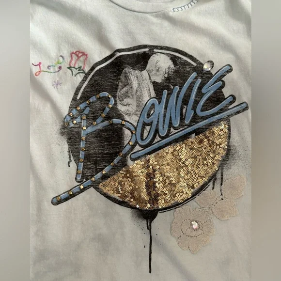 NWT LoveShackFancy Size Large Vintage Music Tee - Perfect for Festival Season! - Picture 4 of 12